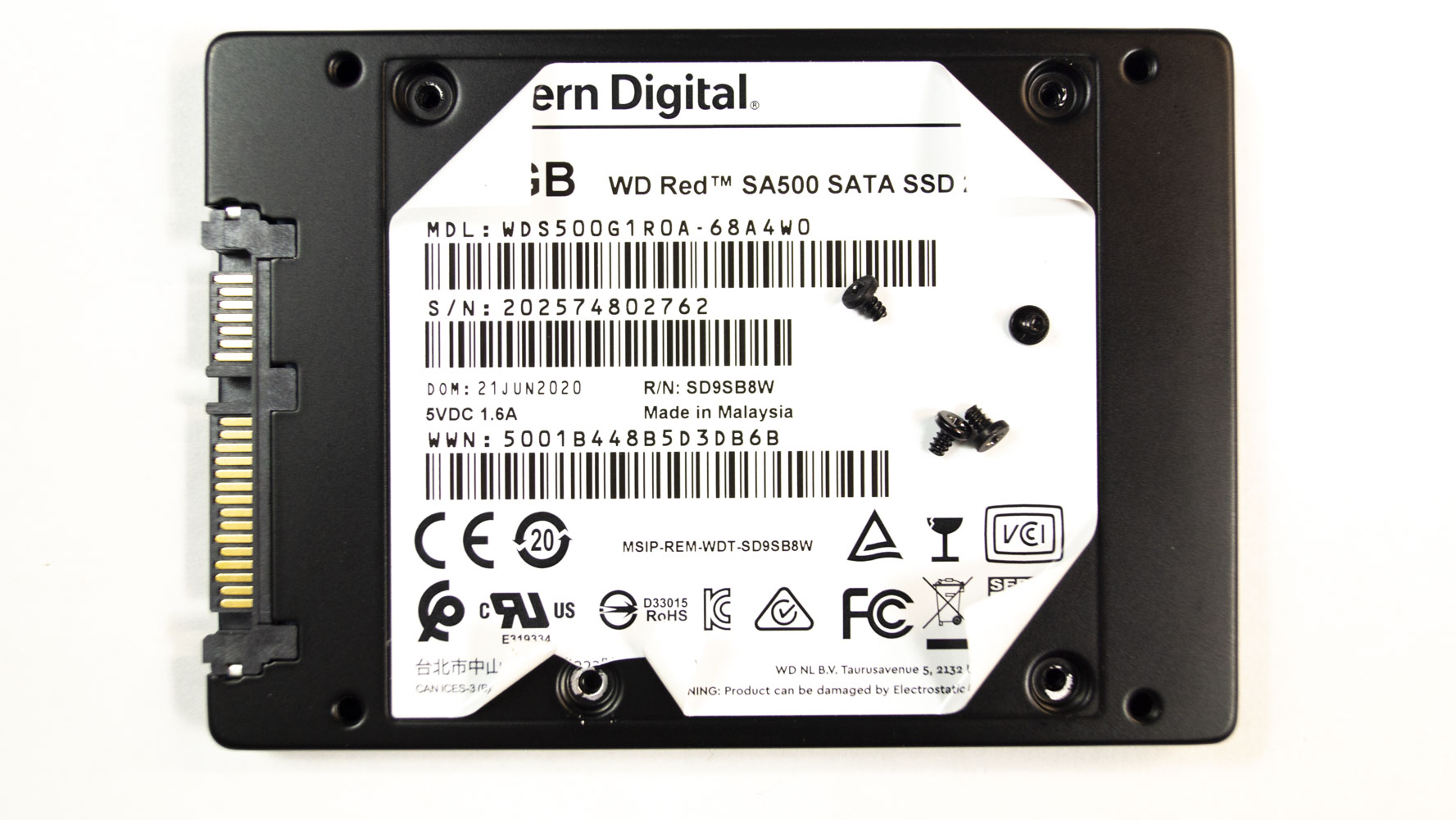 NAS SSD WD Red SA500 500Gb WDS500G1R0A