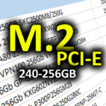 Сравнительная таблица M.2 NVMe PCI-E 3.0 SSD 240-256GB