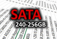 Сравнительная таблица SATA SSD объемом 240-256GB